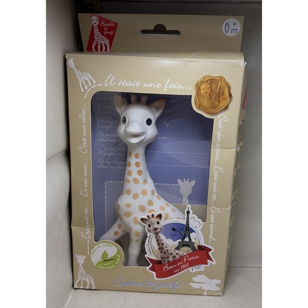 Sophie The Giraffe La Baby Natural Rubber Teether Pacifier Squeaker Vulli 616324
